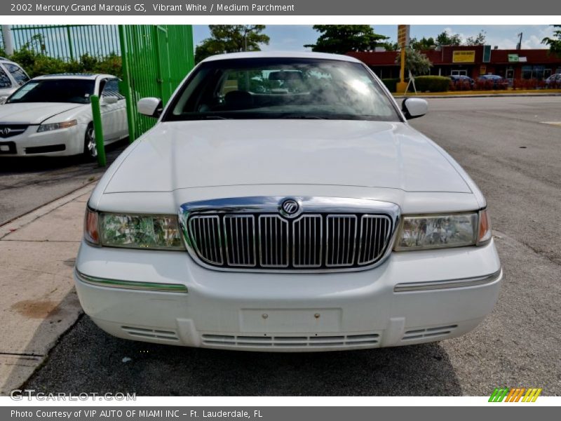 Vibrant White / Medium Parchment 2002 Mercury Grand Marquis GS