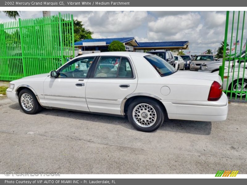 Vibrant White / Medium Parchment 2002 Mercury Grand Marquis GS