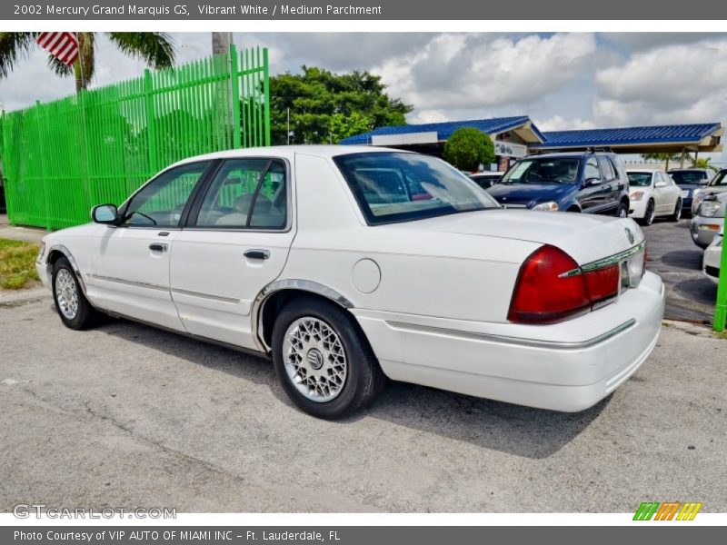 Vibrant White / Medium Parchment 2002 Mercury Grand Marquis GS