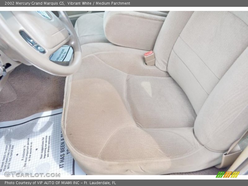 Vibrant White / Medium Parchment 2002 Mercury Grand Marquis GS