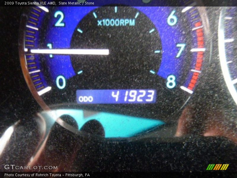 Slate Metallic / Stone 2009 Toyota Sienna XLE AWD