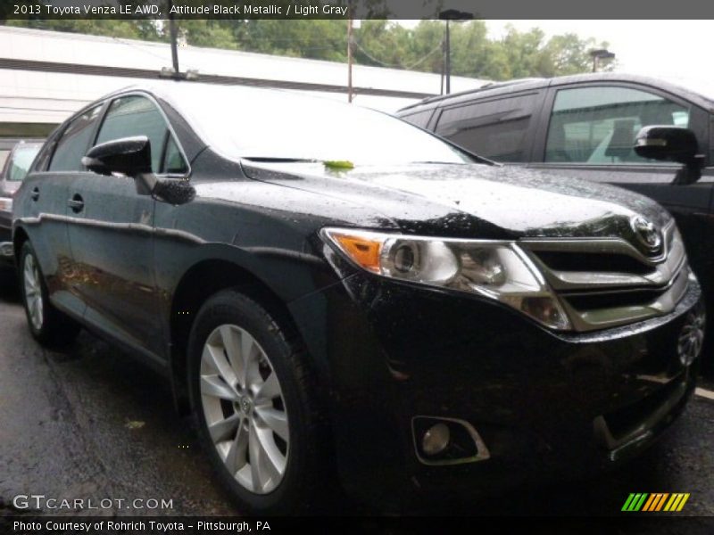 Attitude Black Metallic / Light Gray 2013 Toyota Venza LE AWD