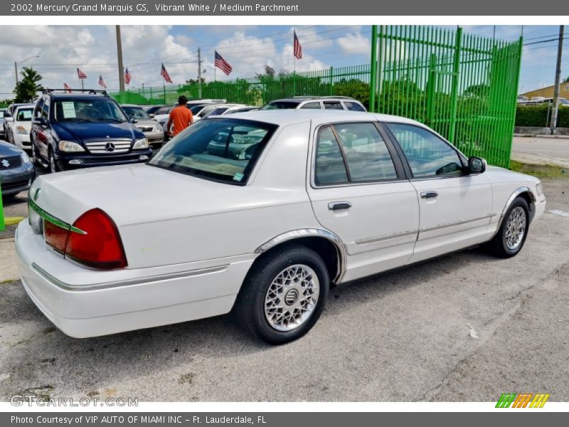 Vibrant White / Medium Parchment 2002 Mercury Grand Marquis GS
