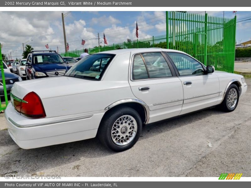 Vibrant White / Medium Parchment 2002 Mercury Grand Marquis GS