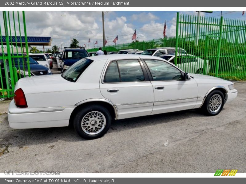 Vibrant White / Medium Parchment 2002 Mercury Grand Marquis GS