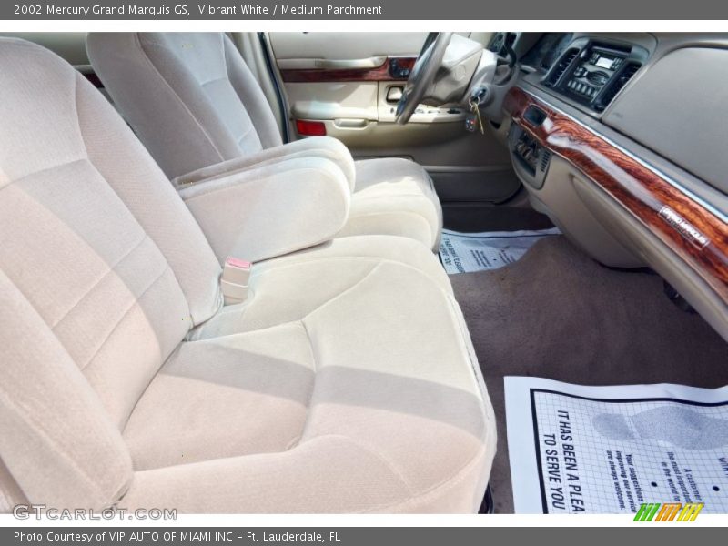 Vibrant White / Medium Parchment 2002 Mercury Grand Marquis GS