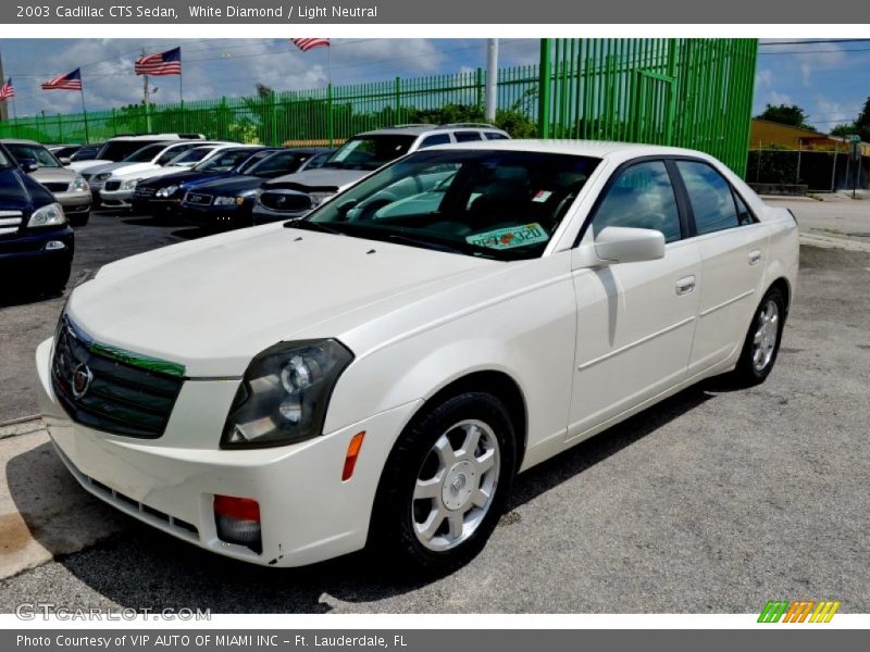 White Diamond / Light Neutral 2003 Cadillac CTS Sedan