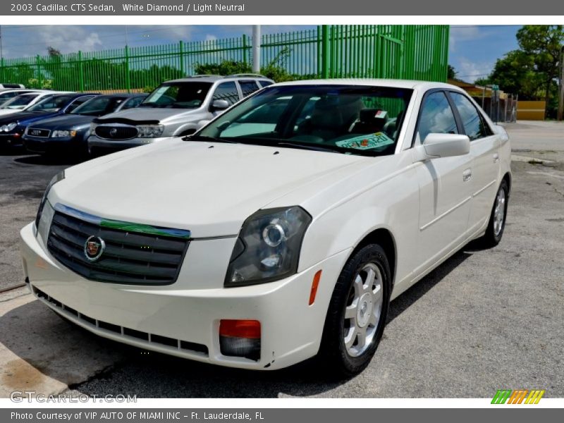 White Diamond / Light Neutral 2003 Cadillac CTS Sedan