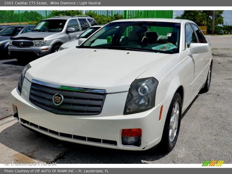 White Diamond / Light Neutral 2003 Cadillac CTS Sedan