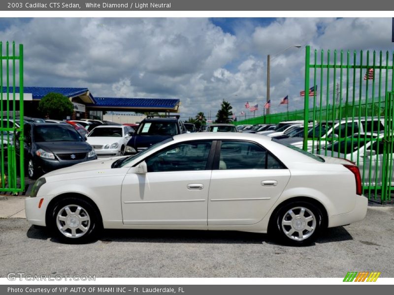 White Diamond / Light Neutral 2003 Cadillac CTS Sedan