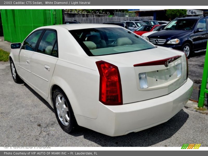 White Diamond / Light Neutral 2003 Cadillac CTS Sedan