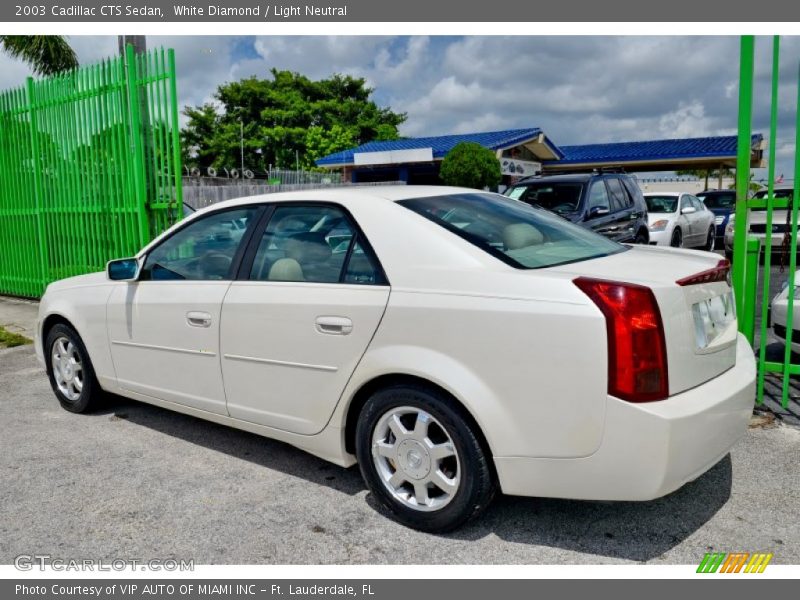 White Diamond / Light Neutral 2003 Cadillac CTS Sedan