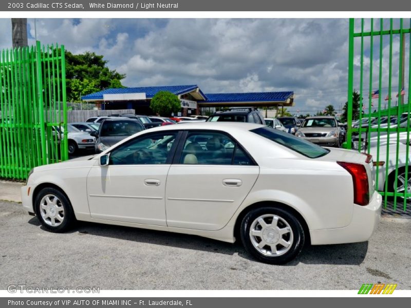 White Diamond / Light Neutral 2003 Cadillac CTS Sedan