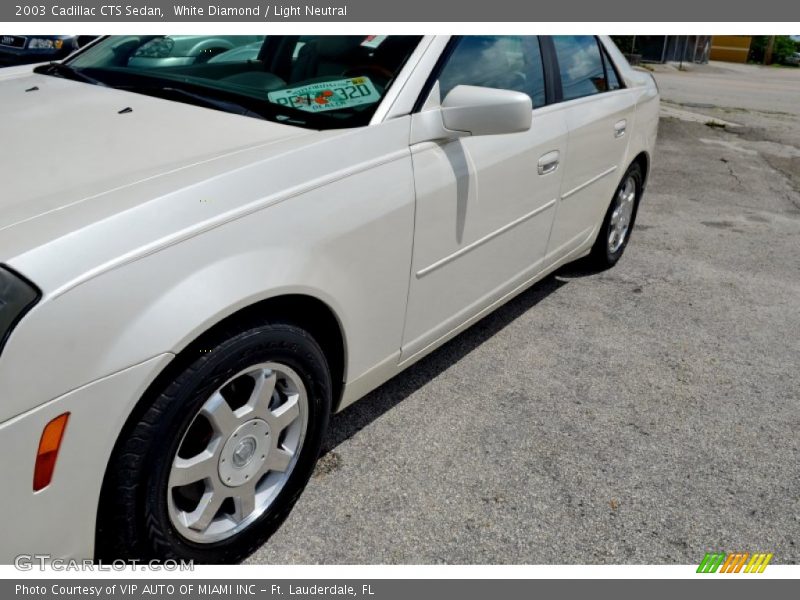 White Diamond / Light Neutral 2003 Cadillac CTS Sedan