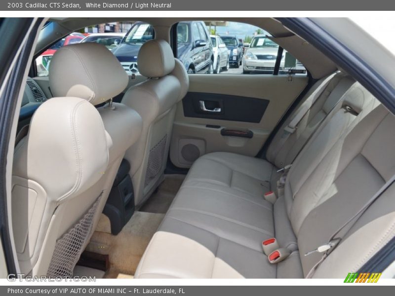 White Diamond / Light Neutral 2003 Cadillac CTS Sedan