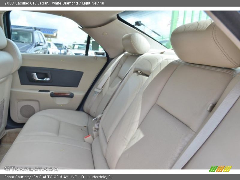 White Diamond / Light Neutral 2003 Cadillac CTS Sedan