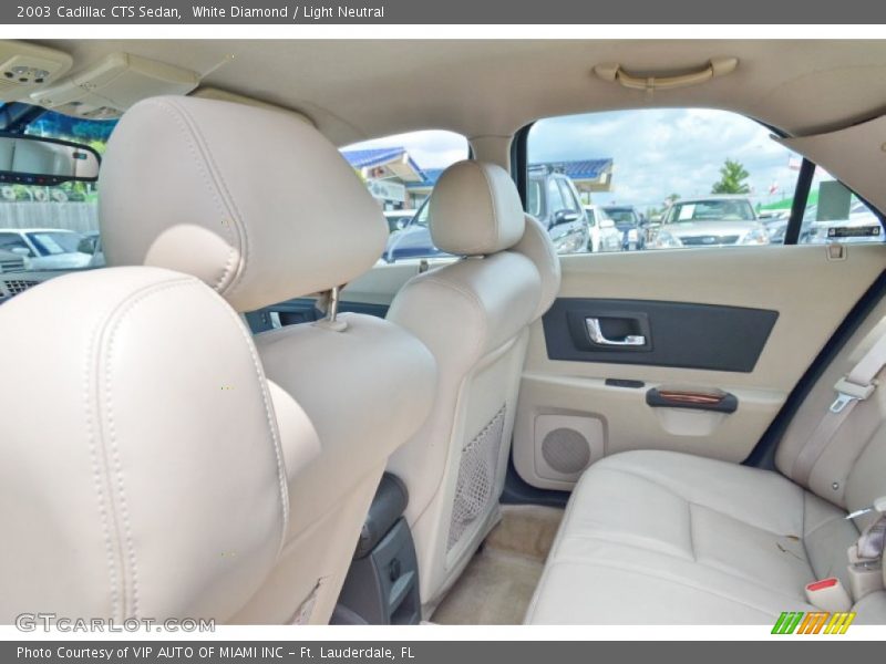 White Diamond / Light Neutral 2003 Cadillac CTS Sedan