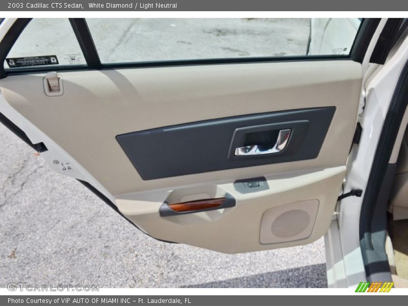 White Diamond / Light Neutral 2003 Cadillac CTS Sedan