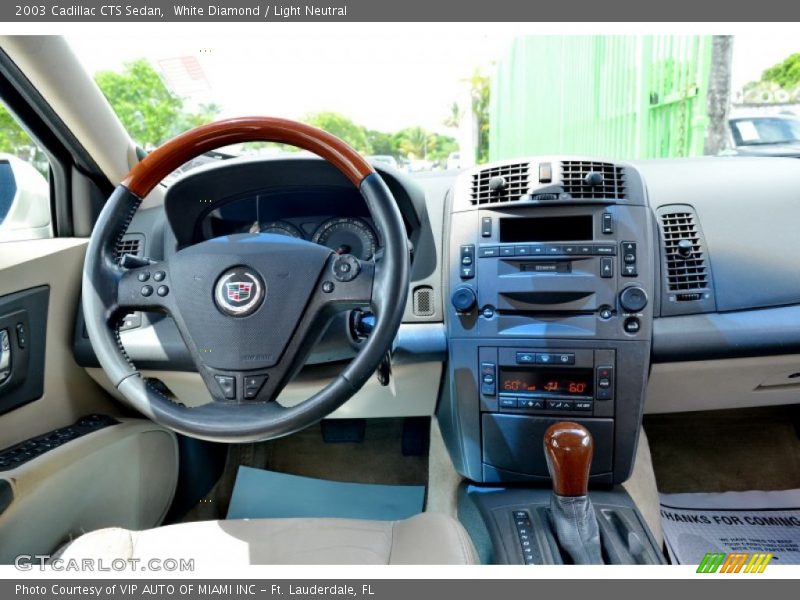 White Diamond / Light Neutral 2003 Cadillac CTS Sedan