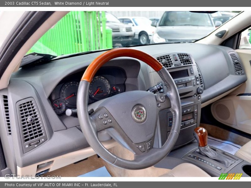 White Diamond / Light Neutral 2003 Cadillac CTS Sedan