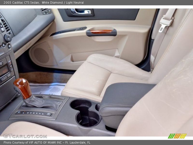 White Diamond / Light Neutral 2003 Cadillac CTS Sedan