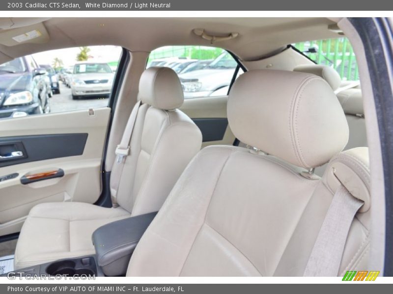 White Diamond / Light Neutral 2003 Cadillac CTS Sedan