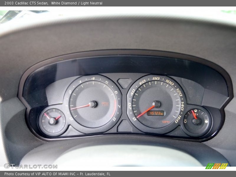 White Diamond / Light Neutral 2003 Cadillac CTS Sedan