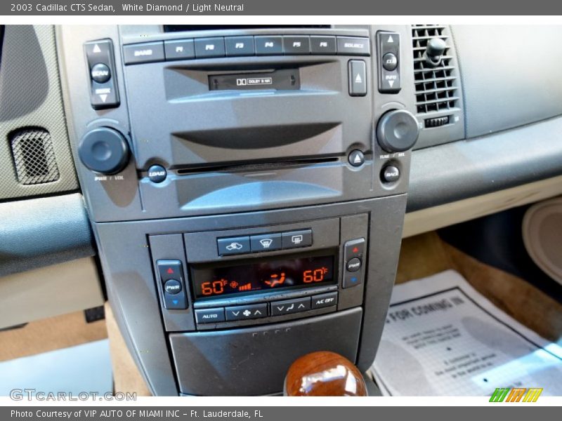 White Diamond / Light Neutral 2003 Cadillac CTS Sedan