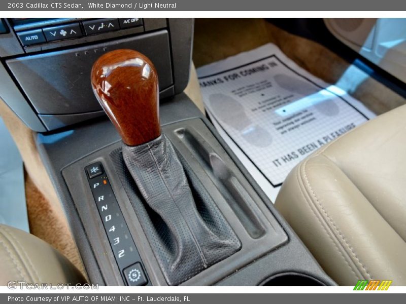 White Diamond / Light Neutral 2003 Cadillac CTS Sedan