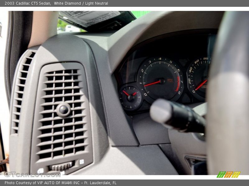 White Diamond / Light Neutral 2003 Cadillac CTS Sedan
