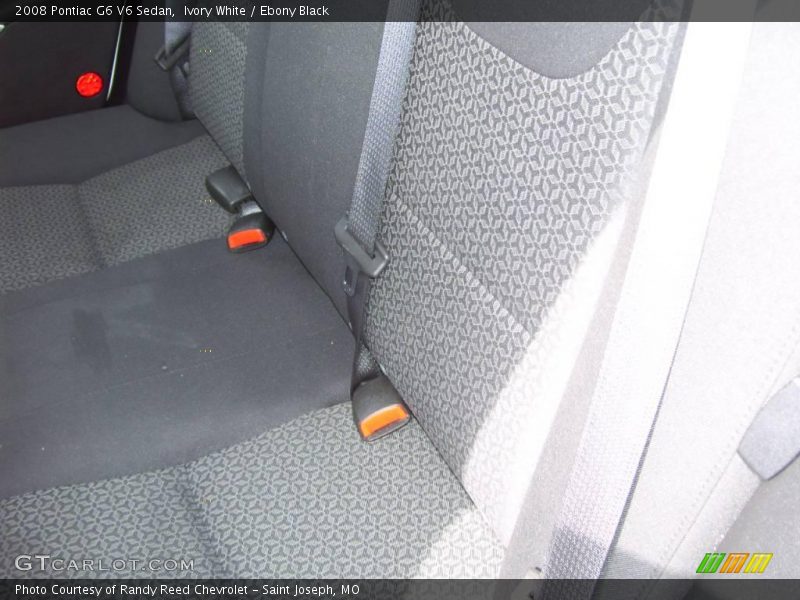 Ivory White / Ebony Black 2008 Pontiac G6 V6 Sedan
