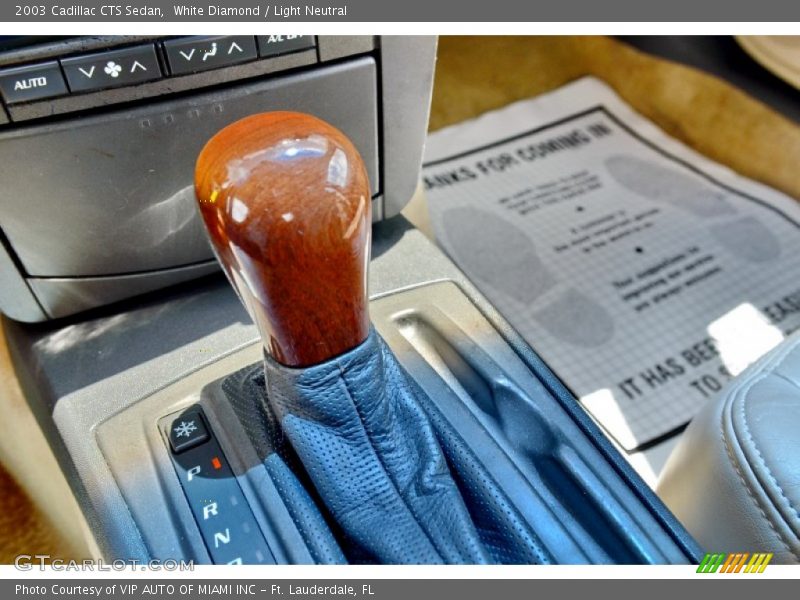 White Diamond / Light Neutral 2003 Cadillac CTS Sedan