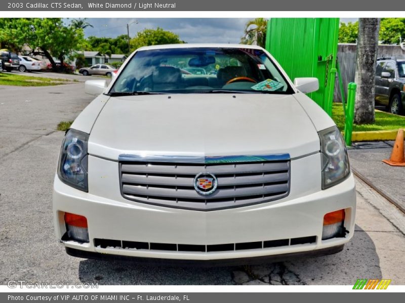 White Diamond / Light Neutral 2003 Cadillac CTS Sedan