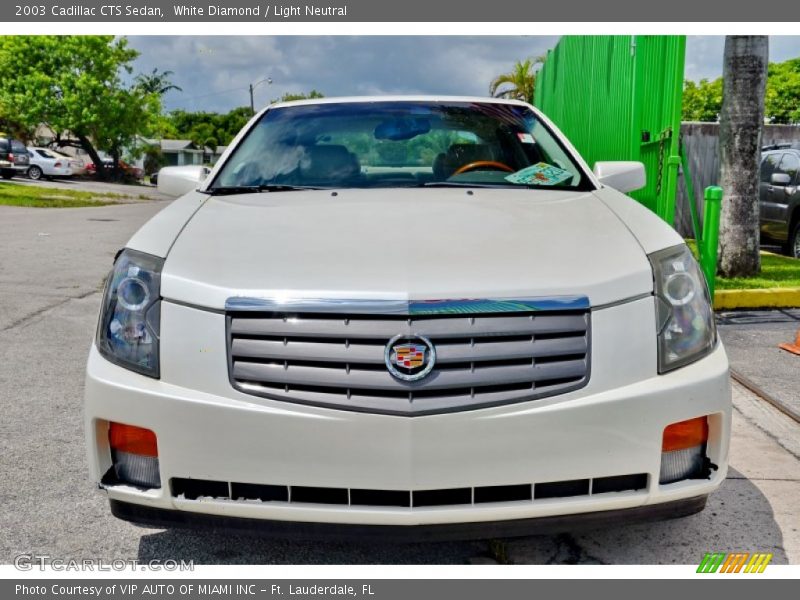 White Diamond / Light Neutral 2003 Cadillac CTS Sedan