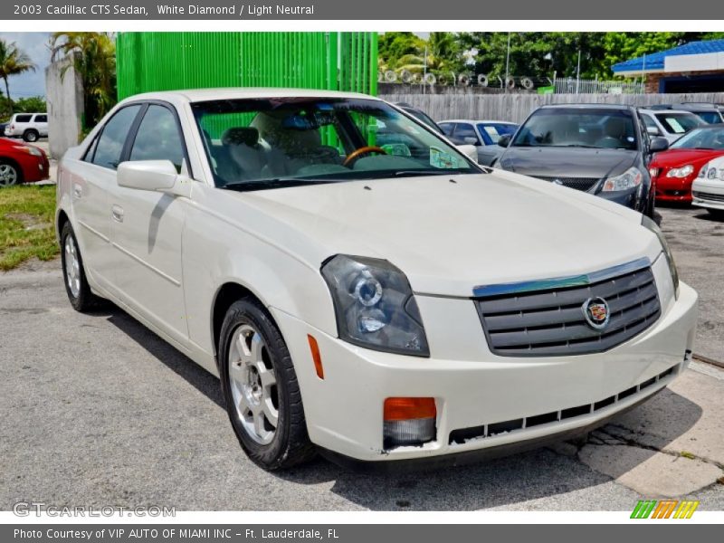 White Diamond / Light Neutral 2003 Cadillac CTS Sedan