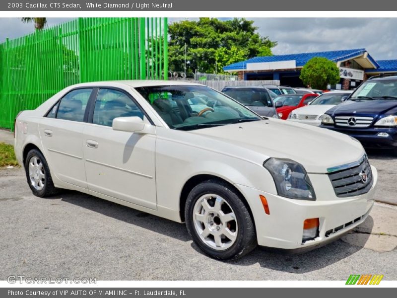White Diamond / Light Neutral 2003 Cadillac CTS Sedan