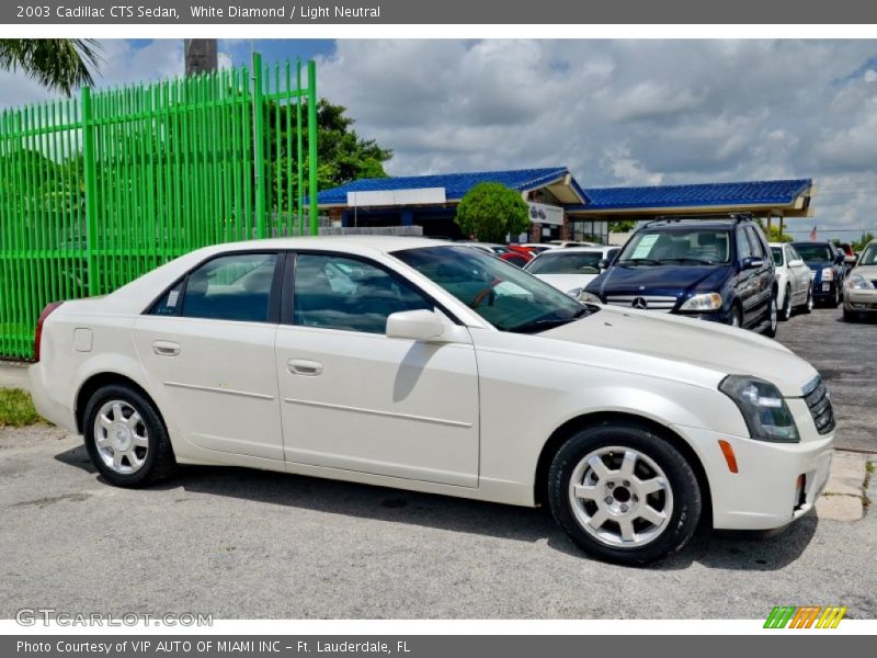 White Diamond / Light Neutral 2003 Cadillac CTS Sedan