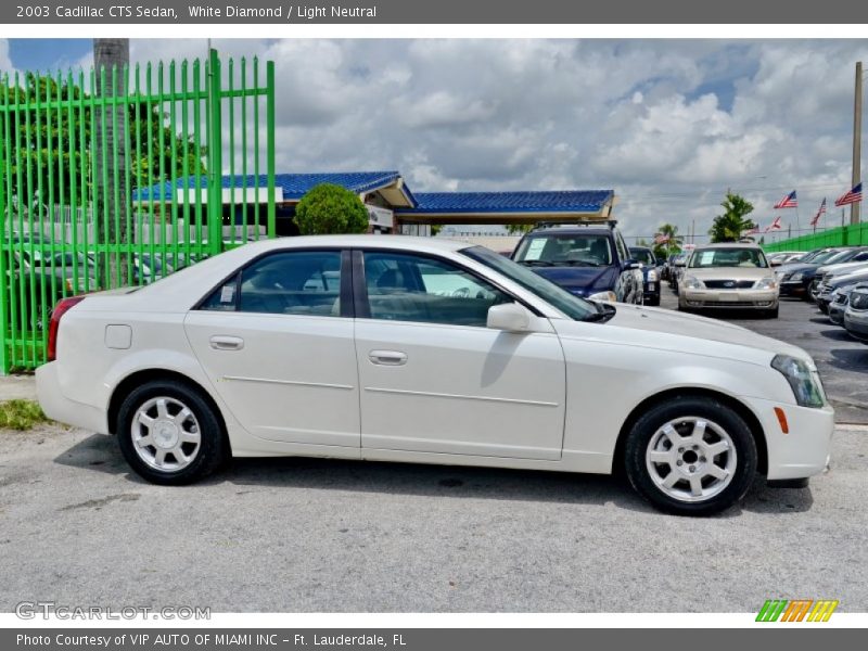 White Diamond / Light Neutral 2003 Cadillac CTS Sedan