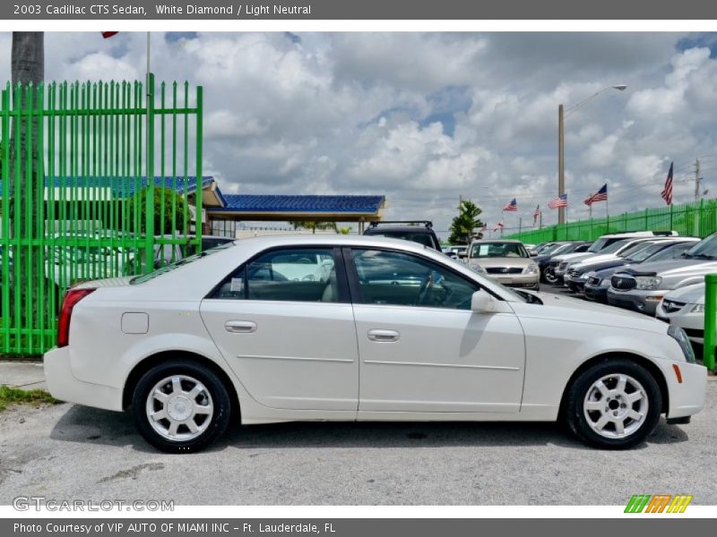 White Diamond / Light Neutral 2003 Cadillac CTS Sedan