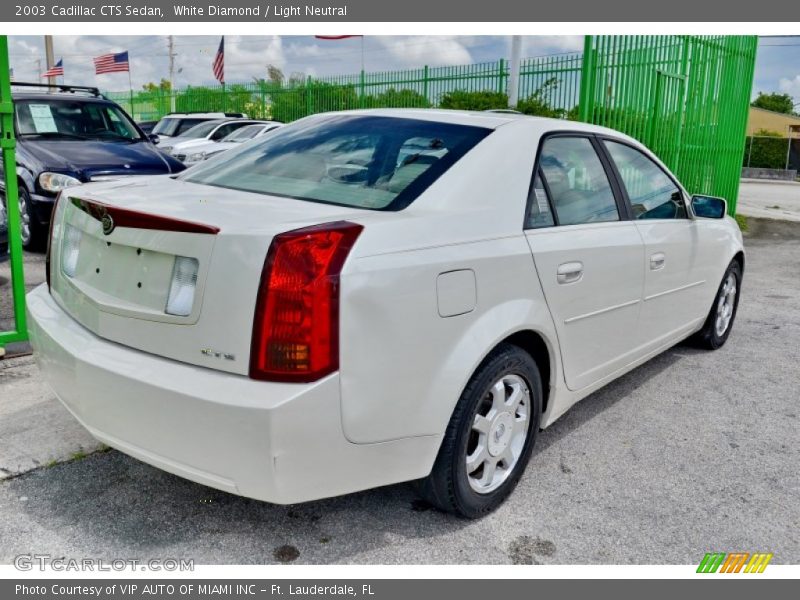 White Diamond / Light Neutral 2003 Cadillac CTS Sedan