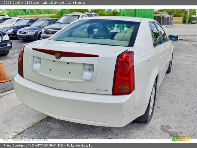 White Diamond / Light Neutral 2003 Cadillac CTS Sedan
