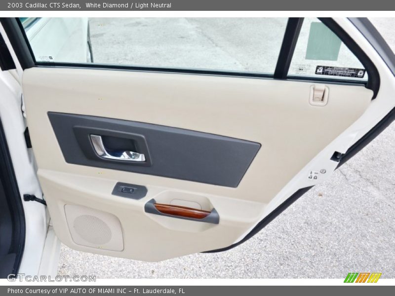 White Diamond / Light Neutral 2003 Cadillac CTS Sedan
