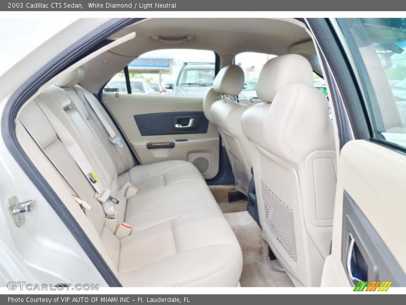 White Diamond / Light Neutral 2003 Cadillac CTS Sedan