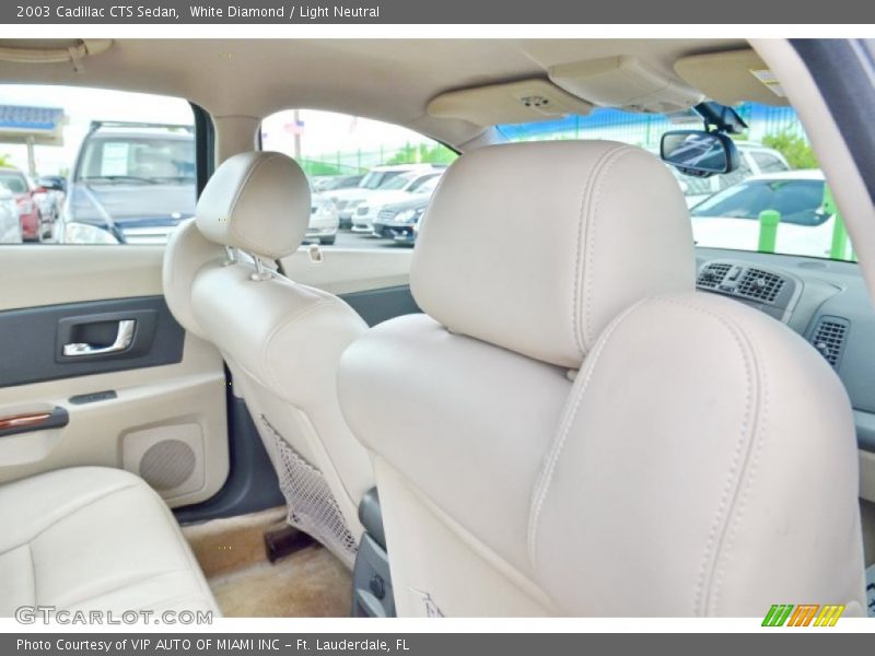 White Diamond / Light Neutral 2003 Cadillac CTS Sedan