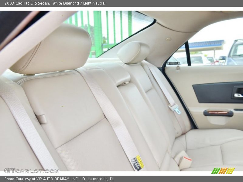 White Diamond / Light Neutral 2003 Cadillac CTS Sedan
