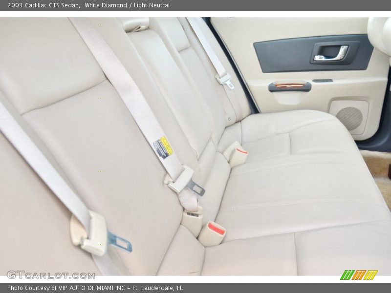 White Diamond / Light Neutral 2003 Cadillac CTS Sedan