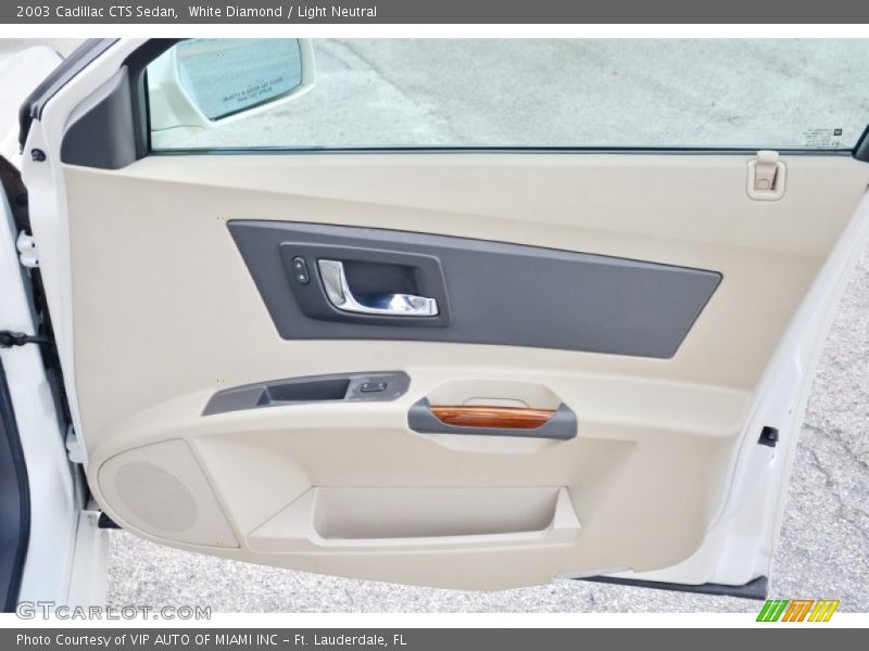 White Diamond / Light Neutral 2003 Cadillac CTS Sedan