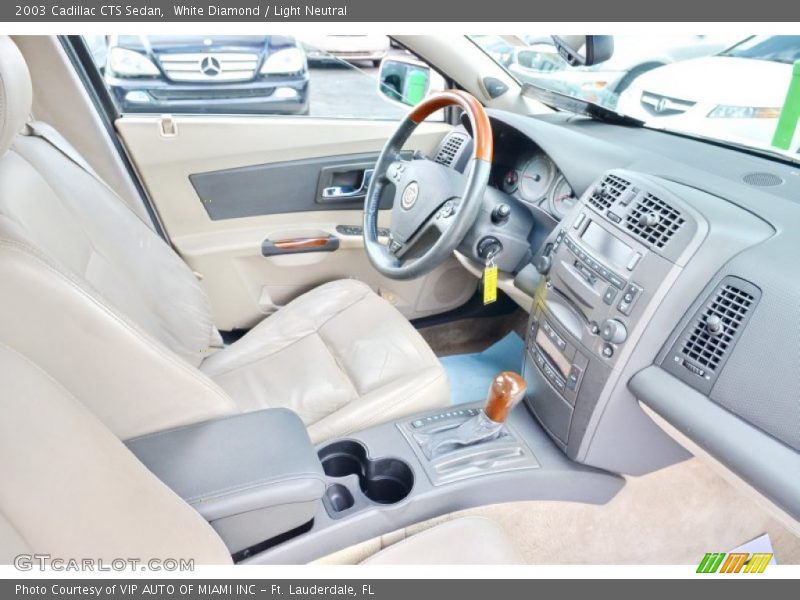 White Diamond / Light Neutral 2003 Cadillac CTS Sedan