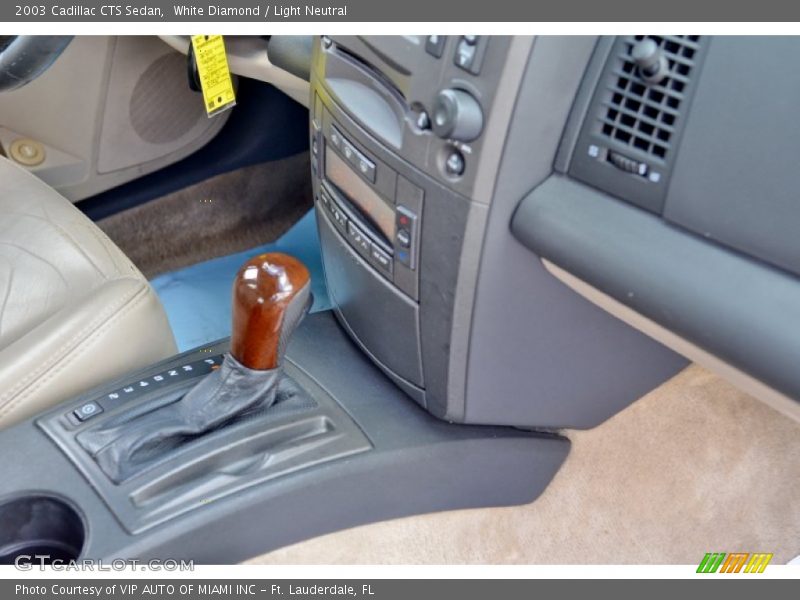 White Diamond / Light Neutral 2003 Cadillac CTS Sedan