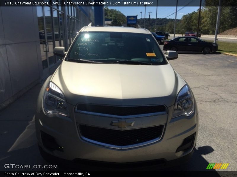 Champagne Silver Metallic / Light Titanium/Jet Black 2013 Chevrolet Equinox LT AWD